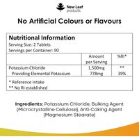 New Leaf Potassium Tablets